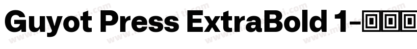Guyot Press ExtraBold 1字体转换